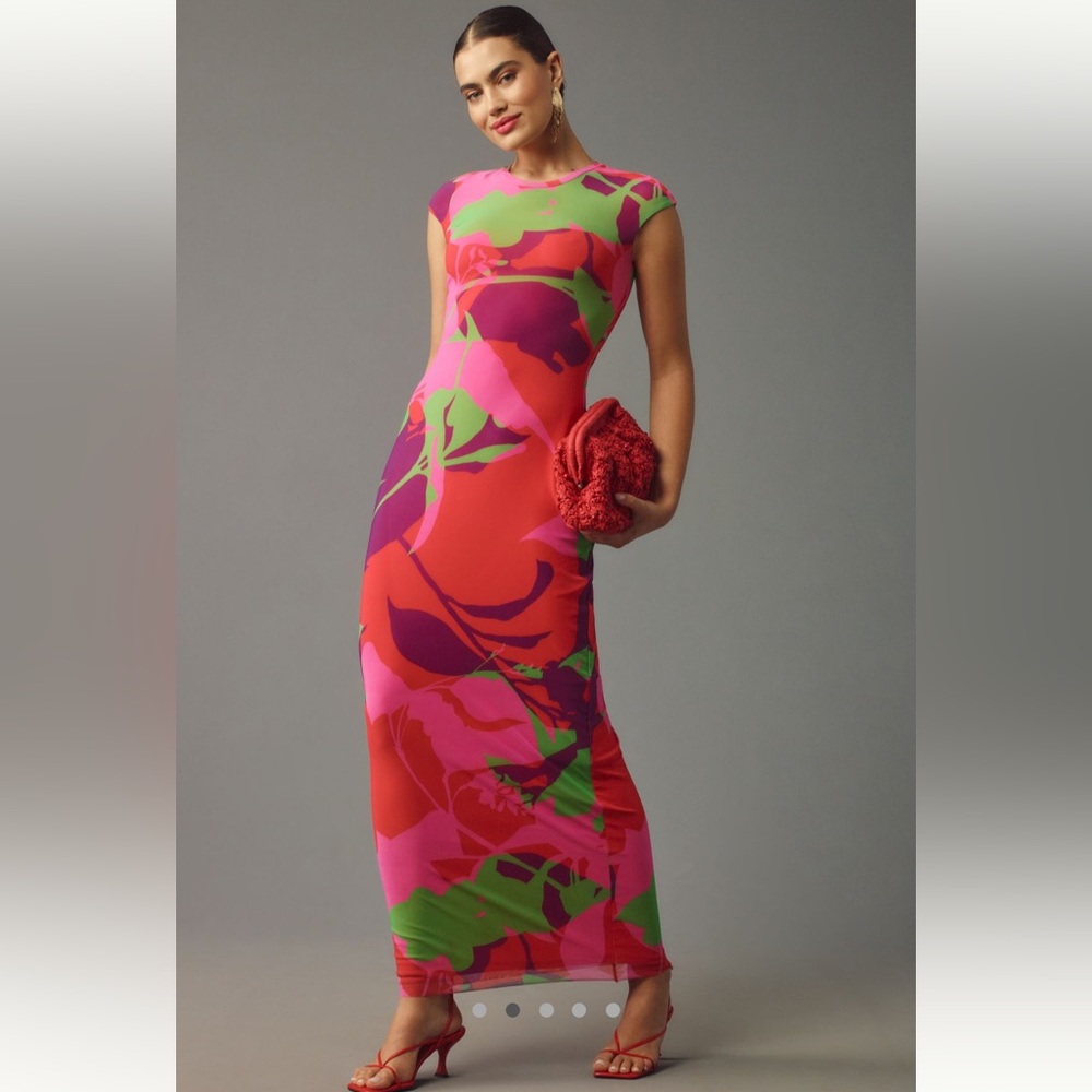 NWT: AFRM short-sleeve maxi dress Size XS